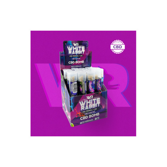 Pré-Rolls CBD - White Rabbit - (Boite de 16)