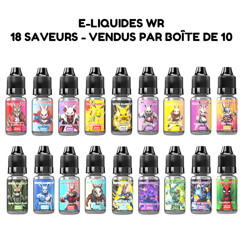 E liquide White Rabbit Esalt 10ml (Pack de 10)